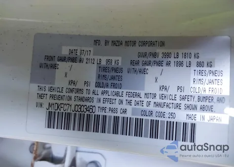 2018 Mazda Cx-3 Touring из США, поврежденный, VIN JM1DKFC71J0303460